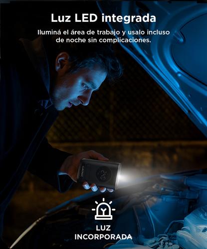 Inflador de Neumáticos Inalámbrico Mini Recargable Gadnic Compresor de Aire  - 4