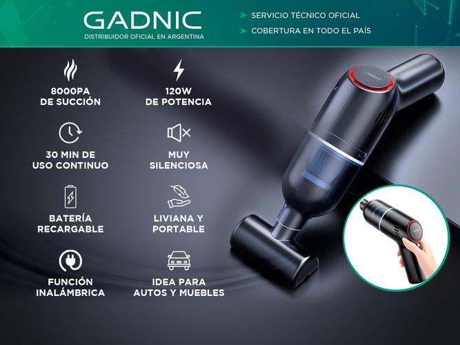 Aspiradora De Mano Gadnic AS31T Inalámbrica Recargable - 1