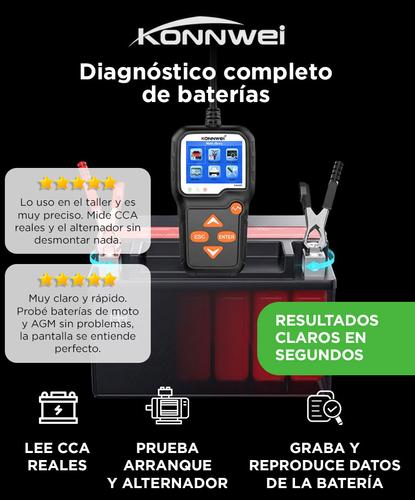 Tester Arranque Probador de Baterías Konnwei KW650 - 1
