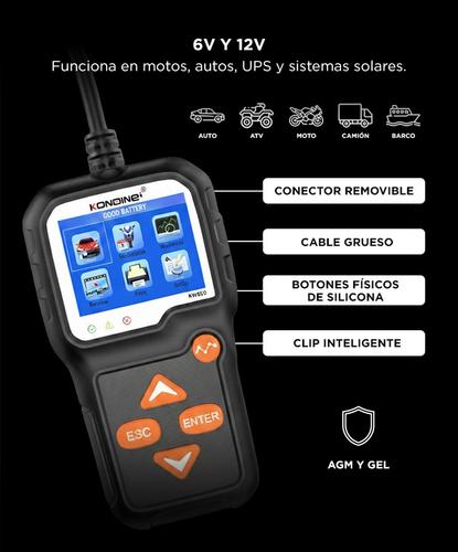 Tester Arranque Probador de Baterías Konnwei KW650 - 2