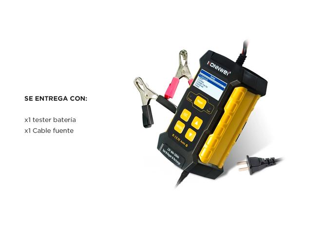 Analizador de Baterías de Auto Moto Konwei KW510 Repara Testea Carga  - 5