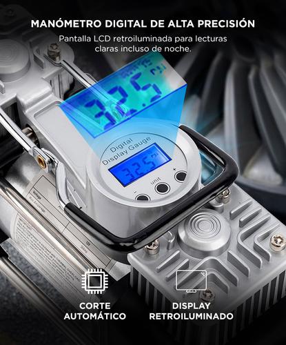 Compresor 12v Doble cilindro Gadnic AV37-TY Digital Auto Linterna - 2