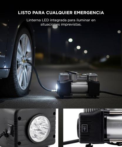Compresor 12v Doble cilindro Gadnic AV37-TY Digital Auto Linterna - 4