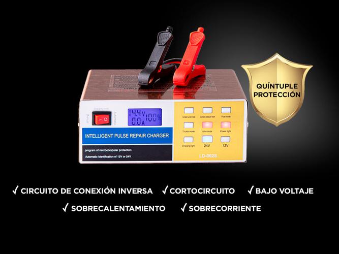 Cargador De Batería Para Auto Gadnic AV300 Mantenedor 12v - 24v Corte Automático Inteligente Outlet - 3