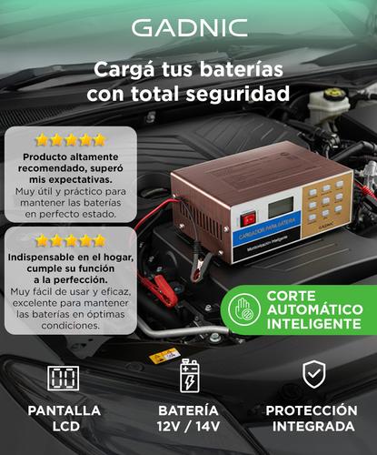 Cargador De Batería Para Auto Gadnic AV300 Mantenedor 12v - 24v Corte Automático Inteligente - 1