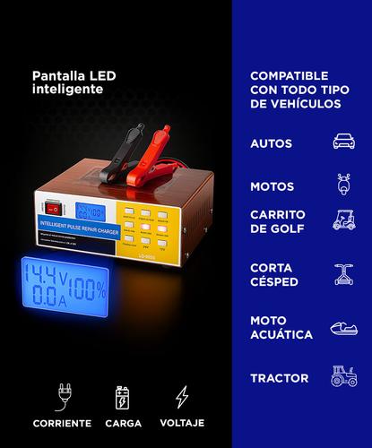 Cargador De Batería Para Auto Gadnic AV300 Mantenedor 12v - 24v Corte Automático Inteligente - 4