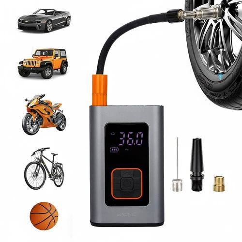 Inflador de Neumáticos Gadnic Inalámbrico Mini Recargable  - 0