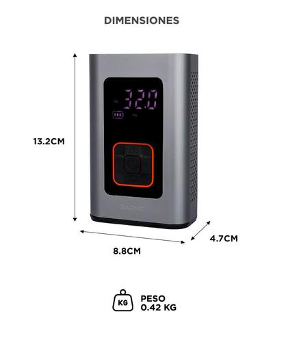 Inflador de Neumáticos Gadnic Inalámbrico Mini Recargable  - 5