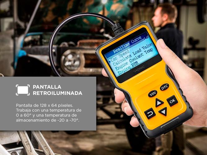 Scanner Automotriz Multimarca Gadnic VA43 OBD2 Universal Diagnóstico Profesional Outlet - 2
