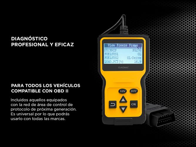 Scanner Automotriz Multimarca Gadnic VA43 OBD2 Universal Diagnóstico Profesional Outlet - 4