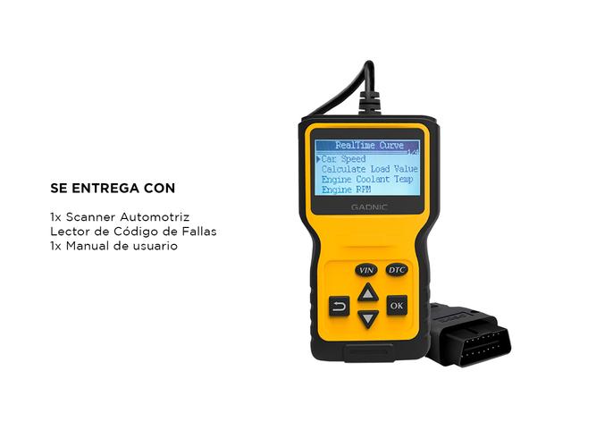 Scanner Automotriz Multimarca Gadnic VA43 OBD2 Universal Diagnóstico Profesional - 6