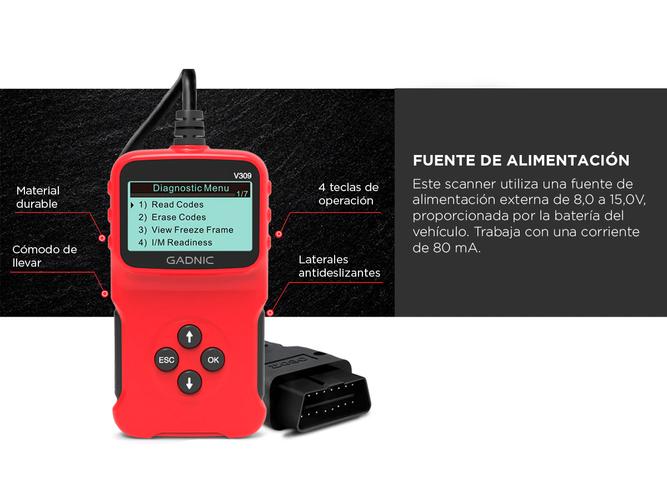  Scanner Automotriz Multimarca Gadnic VA44 OBD2 Universal Diagnóstico Profesional - 4