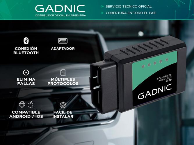 Scanner Automotriz Multimarca Gadnic VA45 OBD2 Adaptador Bluetooth ELM327 V 2.1 - 1