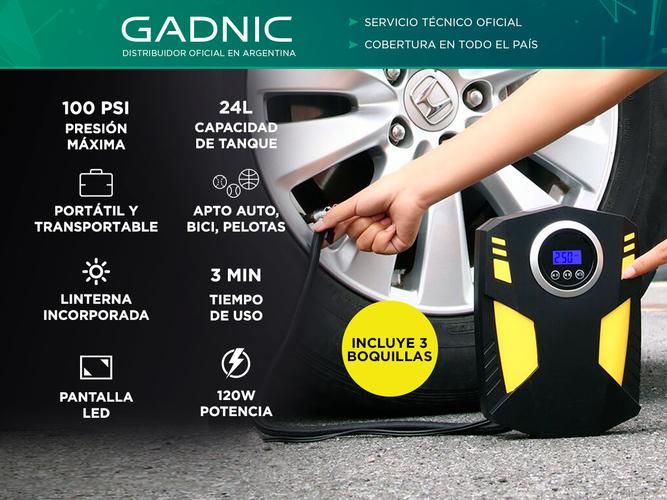 Mini Compresor de Aire Gadnic Inflador Portátil Para Autos Llantas  Outlet - 1