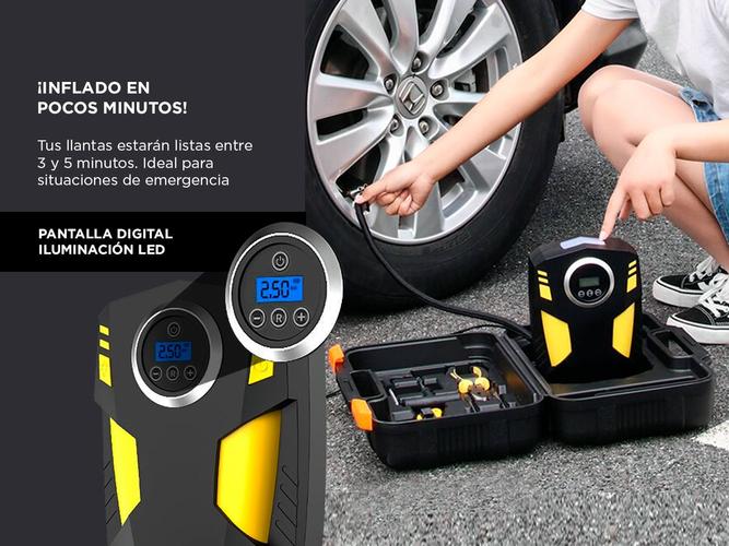 Mini Compresor de Aire Gadnic Inflador Portátil Para Autos Llantas  Outlet - 2