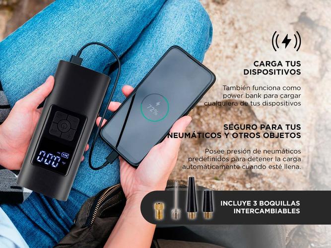 Inflador Portatil Gadnic Bateria Auto 6000mah - 4