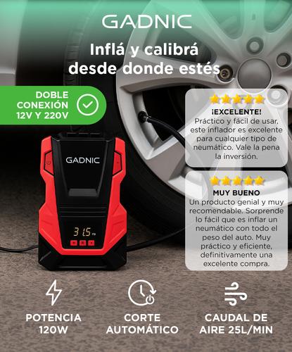 Compresor de aire Inflador Gadnic Portatil 12V220V Outlet - 1
