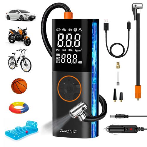 Inflador Compresor Inalámbrico Gadnic con Linterna - 0
