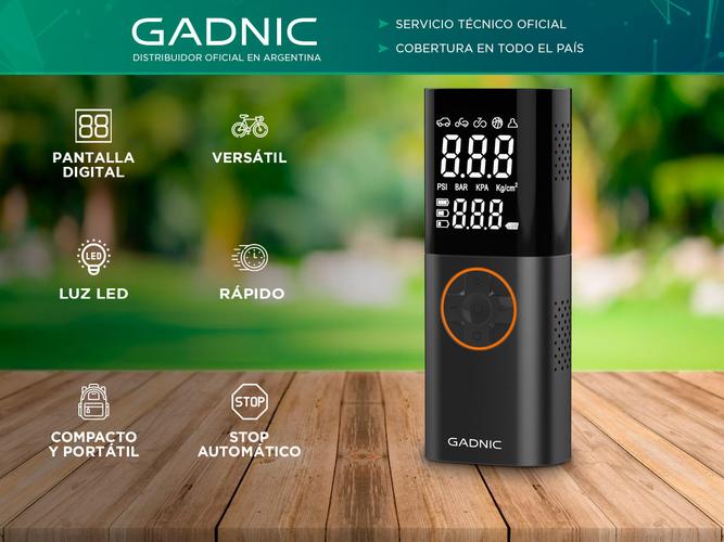Inflador Inalámbrico Gadnic con Linterna Outlet - 1