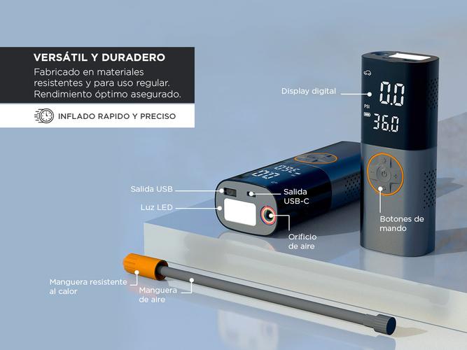 Inflador Inalámbrico Gadnic con Linterna Outlet - 4