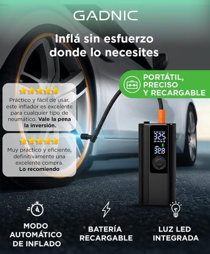Inflador Compresor Inalámbrico Gadnic con Linterna - 1