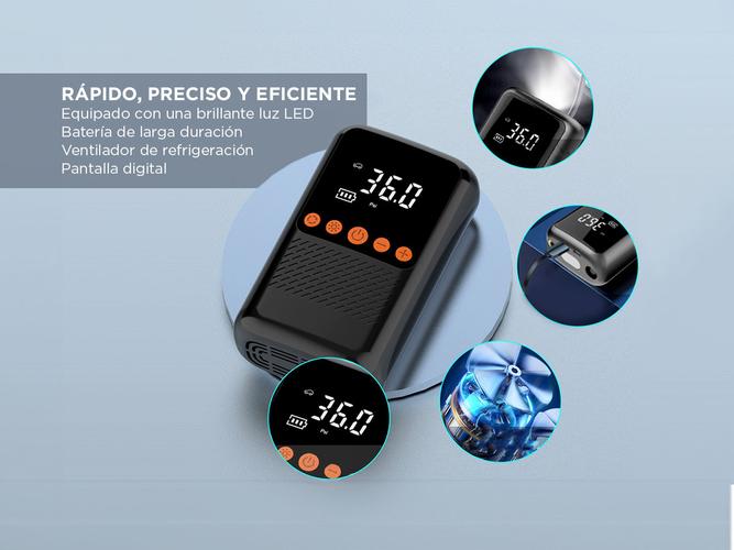 Inflador Inalambrico Gadnic 12V 4000mAh Compacto - 4