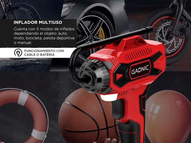 Bomba de Aire Inflador Gadnic Mini Recargable - 2