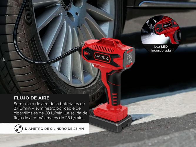Bomba de Aire Inflador Gadnic Mini Recargable - 3