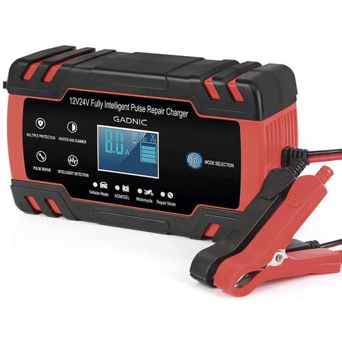 Cargador de Batería Inteligente Gadnic 12 V/8A 24 V/4A  Autos Motos  - 0