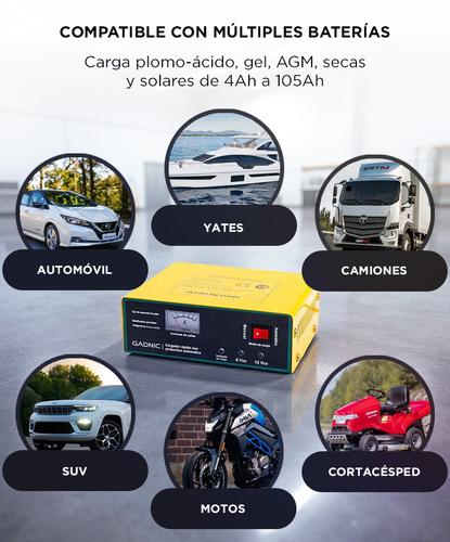 Cargador Automático de Batería Gadnic para Vehículos Tensión 6V 12V - 3