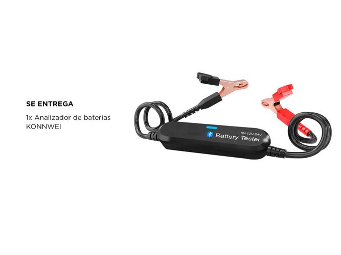 Analizador de Baterías Konnwei BK200 Bluetooth Multipropósito Para Baterías 6v 12v y 24v - 5