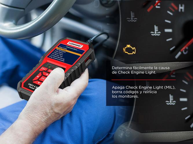 Escáner y Probador De Batería de Autos KONNWEI KW870 2 en 1 Multimarca - 2