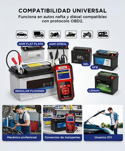 Escáner y Probador De Batería de Autos KONNWEI KW870 2 en 1 Multimarca - 2