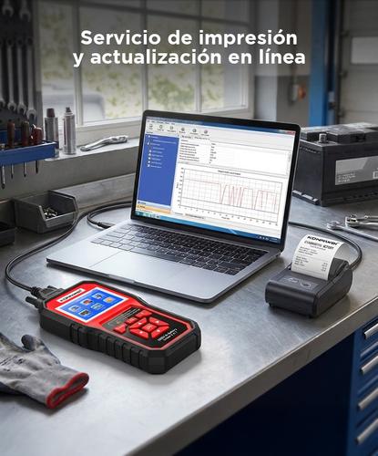 Escáner y Probador De Batería de Autos KONNWEI KW870 2 en 1 Multimarca - 5
