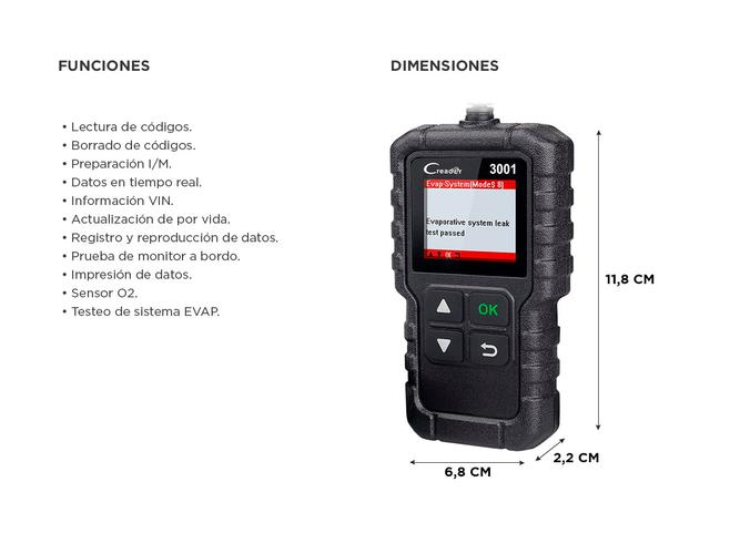 Escáner Automotriz Launch Multimarca Motor con Pantalla LED - 3