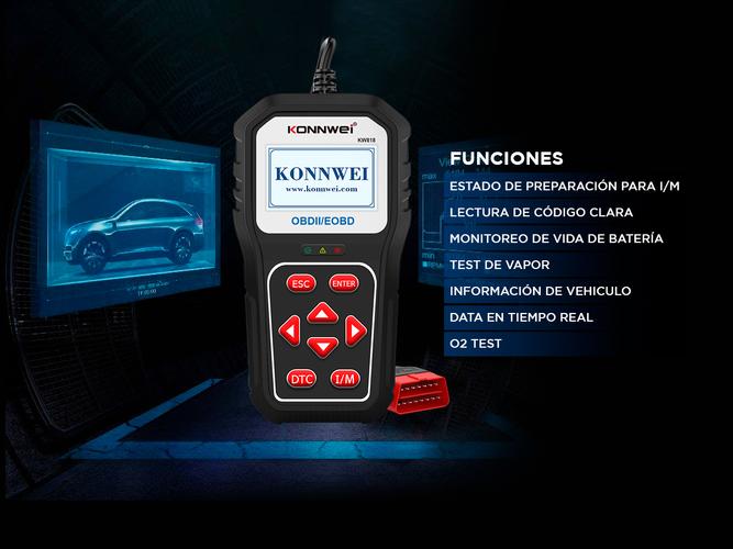 Scanner Automotriz Kw818 KONNWEI OBD2 Multimarca - 3