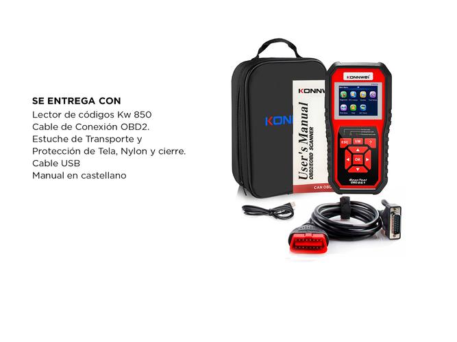Scanner Automotriz Konwei KW850 Profesional OBD2 Diagnóstico Multimarca  - 5