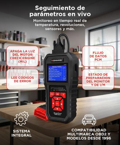 Scanner Automotriz Konwei KW850 Profesional OBD2 Diagnóstico Multimarca  - 3