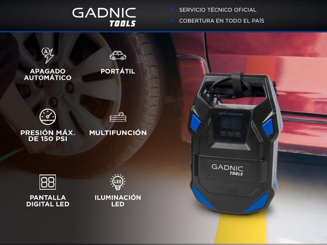 Compresor de Aire Portátil Gadnic Inflador Inalámbrico  - 1