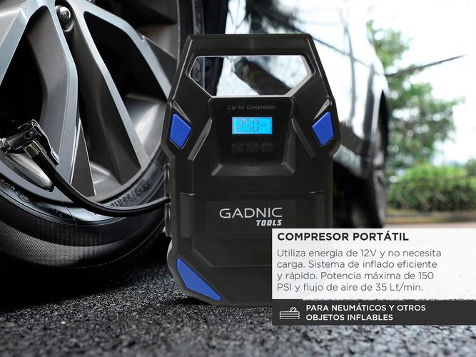 Compresor de Aire Portátil Gadnic Inflador Inalámbrico  - 2