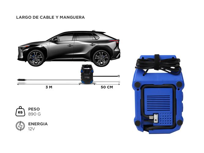 Compresor de Aire Portátil Gadnic Inflador Inalámbrico  - 4
