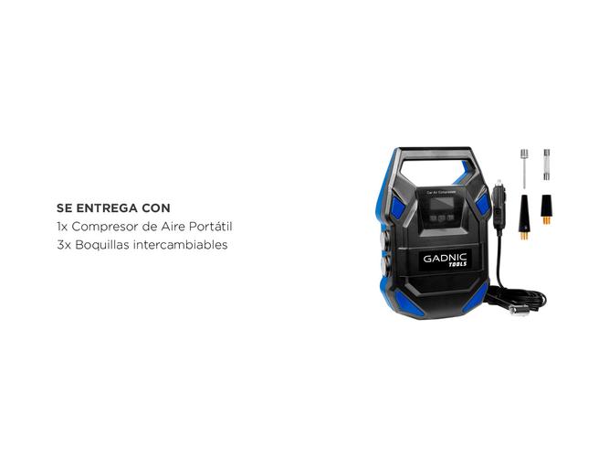 Compresor de Aire Portátil Gadnic Inflador Inalámbrico  - 5