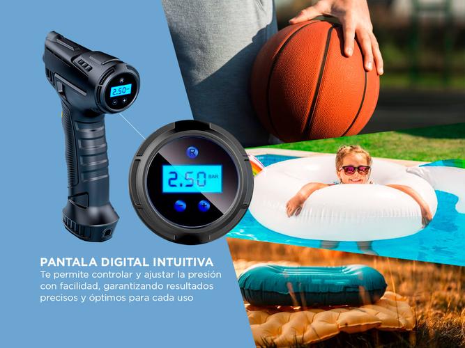 Bomba Inflador de Neumáticos Eléctrico Gadnic INF211 Con Pantalla Digital - 2