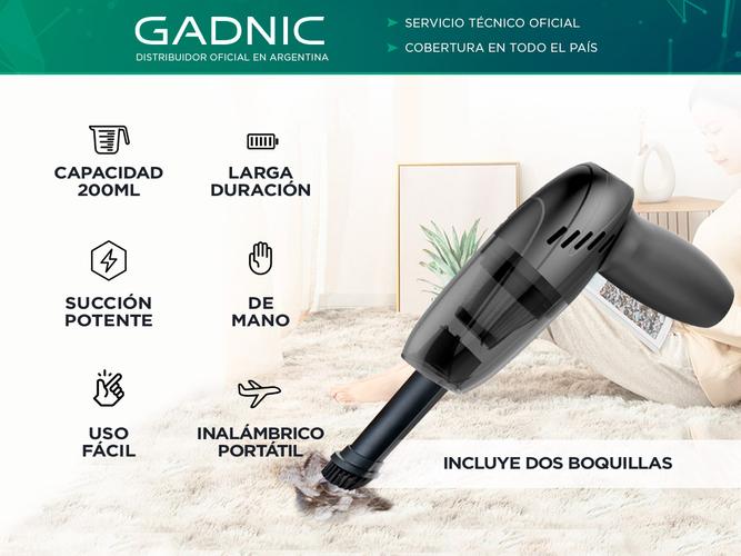 Aspiradora de Mano Portátil Gadnic AV212 Inalámbrica  - 1
