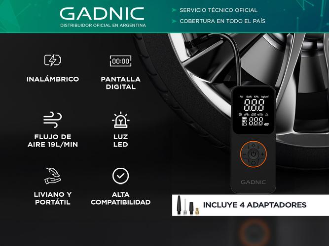 Inflador Inalámbrico Gadnic Portátil - 1