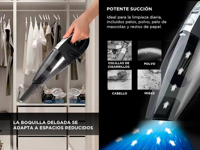 Aspiradora De Mano Portátil Inalambrica Gadnic 60W Para Hogar Y Auto Usado - 3