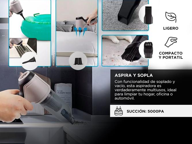 Aspiradora De Mano Inalámbrica Gadnic 80W Multiuso 4 En 1 - 2