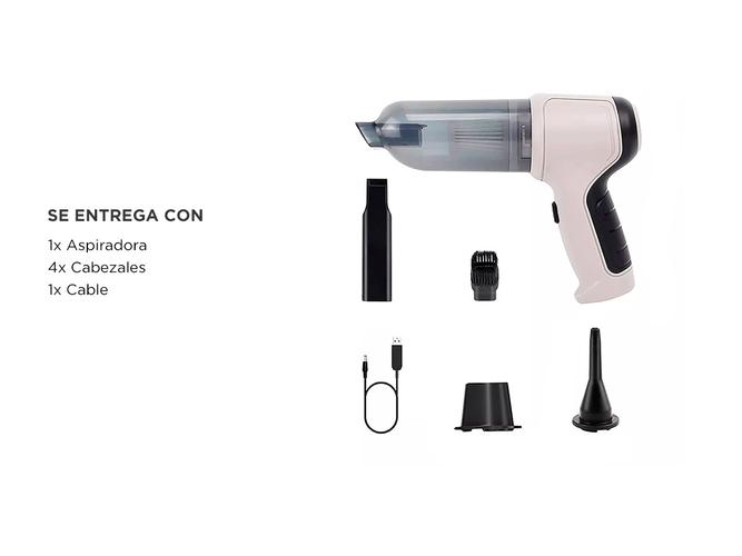 Aspiradora De Mano Inalámbrica Gadnic 80W Multiuso 4 En 1 - 6