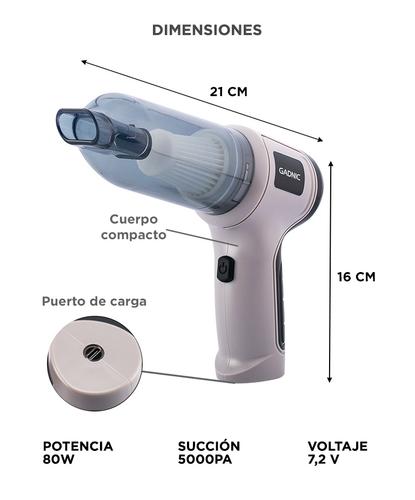 Aspiradora De Mano Inalámbrica Gadnic 80W Multiuso 4 En 1 - 5
