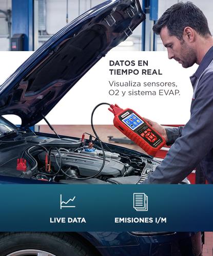 Escaner Automotriz Obd2 Y Analizador de Batería Konnwei KW880 Multimarca Función Battery Match - 3